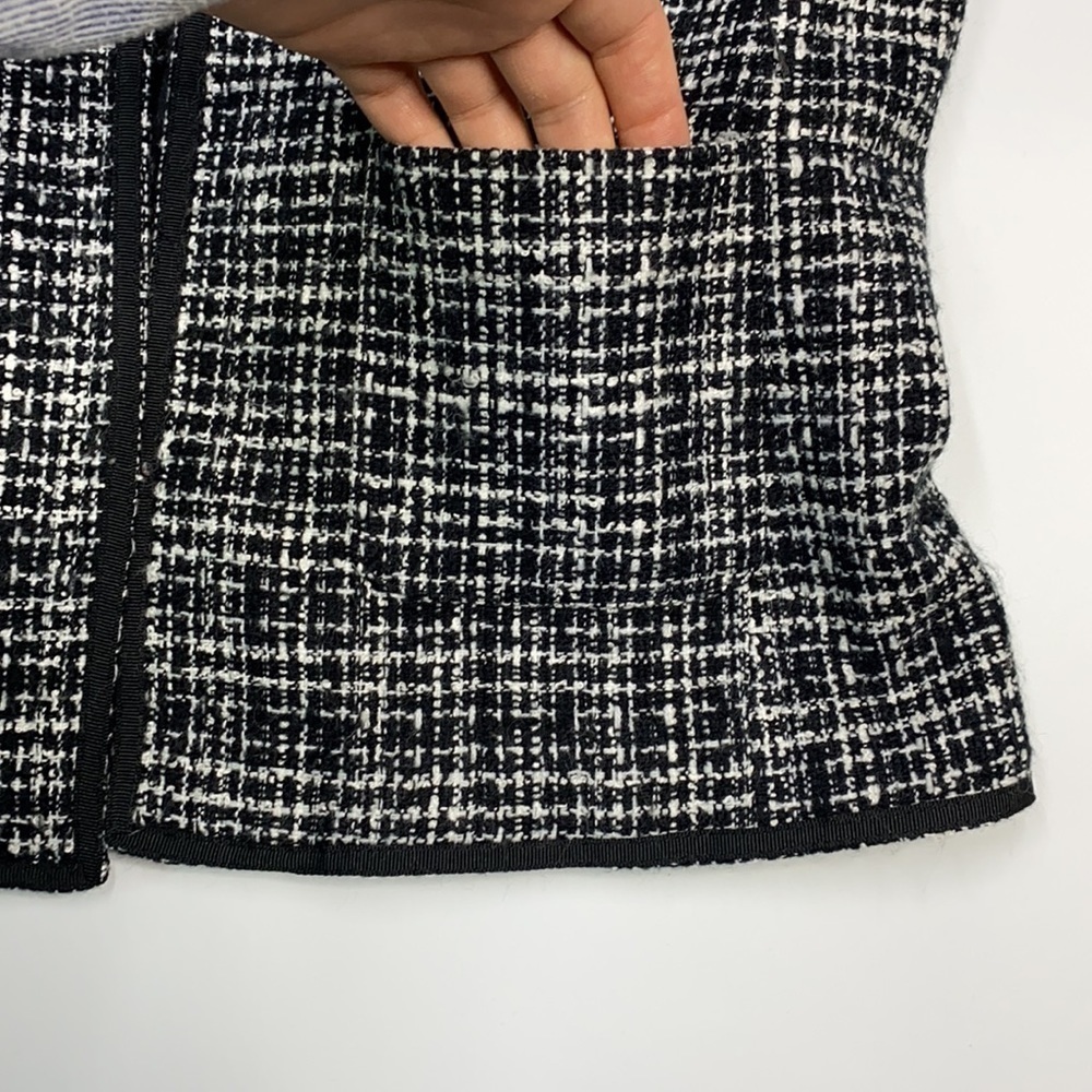 Spenser Jeremy Black And White Open Front Blazer … - image 5